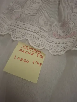 Cortinas de cocina con encaje