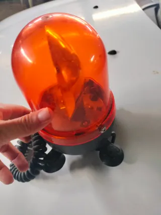 Rotativo Naranja Tractor Coche 12V