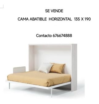 Cama Abatible Horizontal.Con colchón.Muy poco uso.