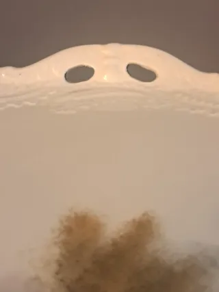 Gran Bandeja antigua en porcelana pintada a mano