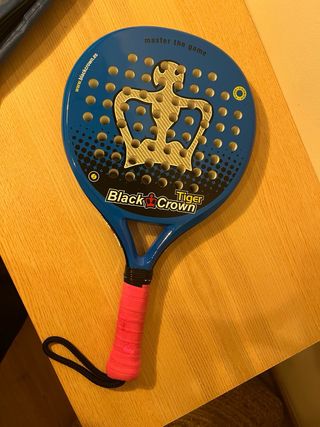 Pala pádel Black Crown azul + funda