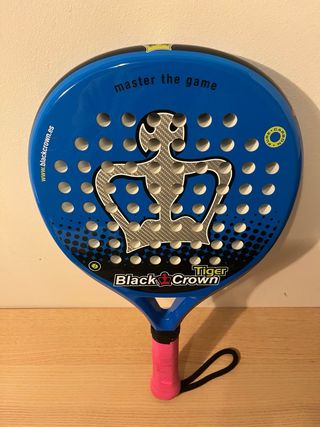 Pala pádel Black Crown azul + funda