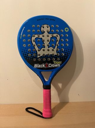 Pala pádel Black Crown azul + funda