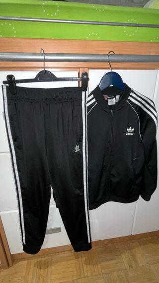 Chándal Adidas Negro Talla L (13/14 años)