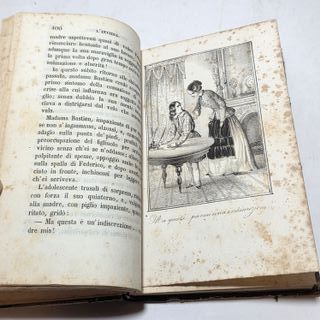 Libro Antico 1851 Eugenio Sue L'Invidia Illustrato