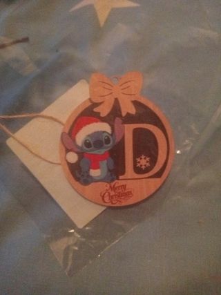 Adorno madera Stitch D Navidad