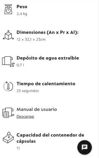 Cafetera Nespresso Inissia DeLonghi