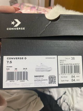 Converse plataforma blancas bajas