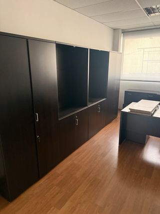 Mesa de oficina modular madera y metal