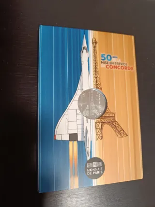 Moneda 10€ Concorde Francia 50 Aniversario