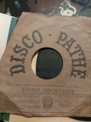 Disco pizarra Pathe principios siglo XX