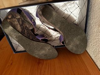 Sandalias moradas mujer talla 39 Luciano Barachini