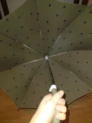 Paraguas infantil verde oliva