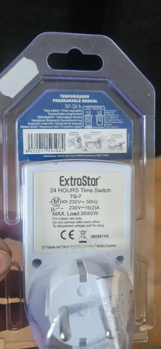 2 Temporizadores Programables Manuales Enchufe