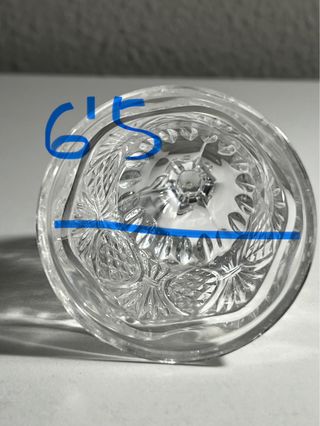 Campana de cristal tallado