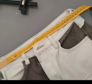 Pantaloni Shein patchwork beige e marroni