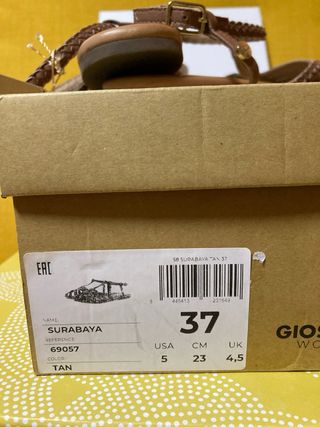 Sandalias Gioseppo Mujer Talla 37