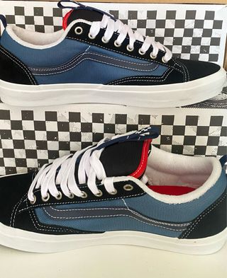 Nuevas T46 Vans Skate Old Skool 36+ Navy Blue/blak