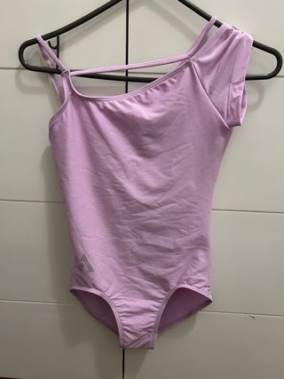 Maillot patinaje Axel hebillas lavanda