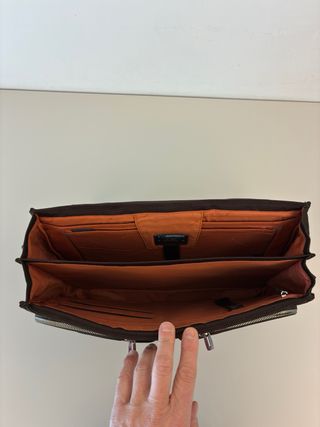 Borsa 24 ore Piquadro pelle e tessuto