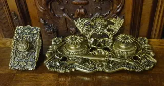 calamaio stile Impero con Portalettere e tampone