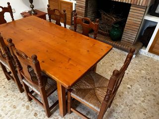 Mesa comedor y 6 sillas de r