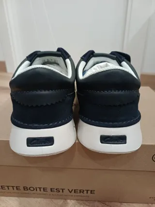 Zapatillas Clarks Cuero Azul Marino Talla 44