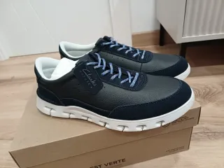 Zapatillas Clarks Cuero Azul Marino Talla 44