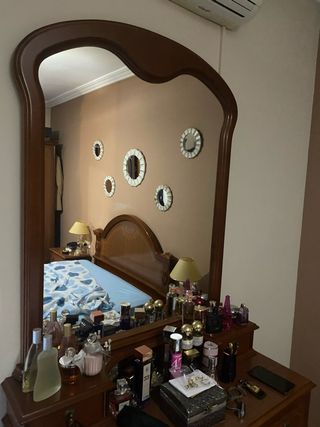 Espejo de tocador madera y cristal