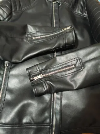 Cazadora polipiel motera Celio Talla M