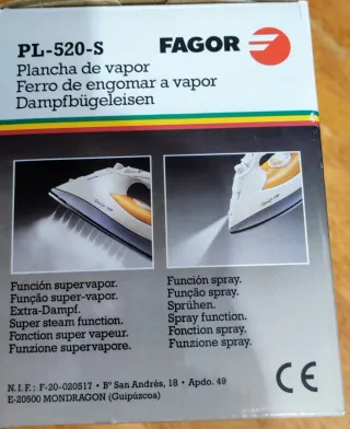 Plancha de Vapor Fagor Amiga 1600