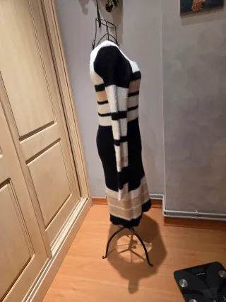 Vestido de lana a rayas