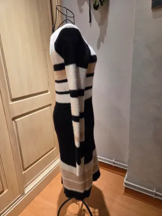 Vestido de lana a rayas