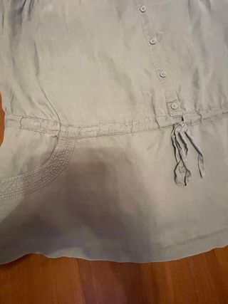 Camicia lunga smanicata Ikebana lino