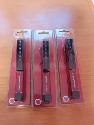 Lote 3 Linternas LED KRAFTWERK tipo boli