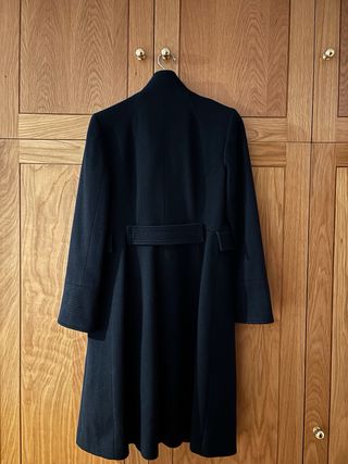 Abrigo Lana Zara Estilo Oriental Negro