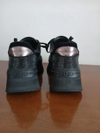 Scarpe LiuJo donna nere con strass 36 sneakers