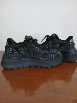 Scarpe LiuJo donna nere con strass 36 sneakers