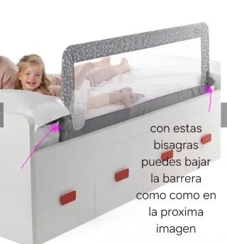 Barrera de cama Jane 1.50m