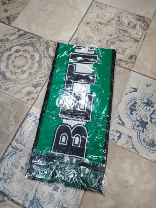 Bufanda Real Betis Balompie Kappa Verde y Negra