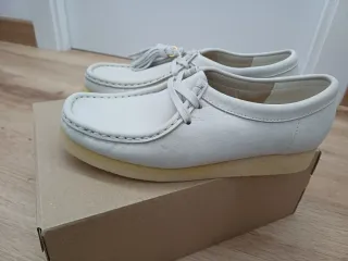Mocasines Clarks Beige/Blanco Talla 37