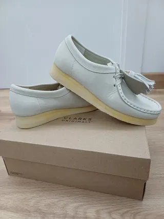 Mocasines Clarks Beige/Blanco Talla 37
