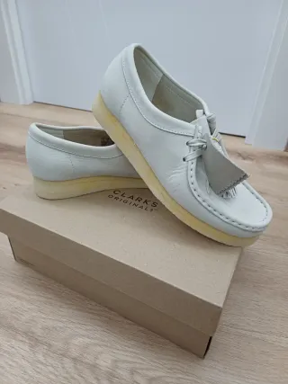 Mocasines Clarks Beige/Blanco Talla 37