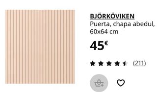 Puerta BJÖRKÖVIKEN 60x64 cm Hay 6 und cada una 25€