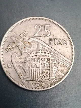 25 Pesetas 1957 Estrella 75 Estado Español