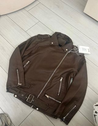 Chiodo donna marrone tg SM