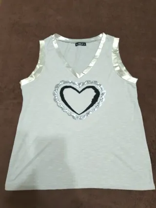 Camiseta sin mangas de Sheilay, talla L