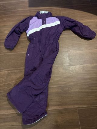 Mono de esquí morado de 9 a 11 años