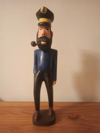 Lote de figuras de madera de Tintín.