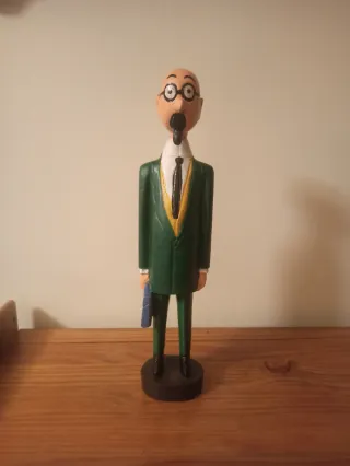 Lote de figuras de madera de Tintín.